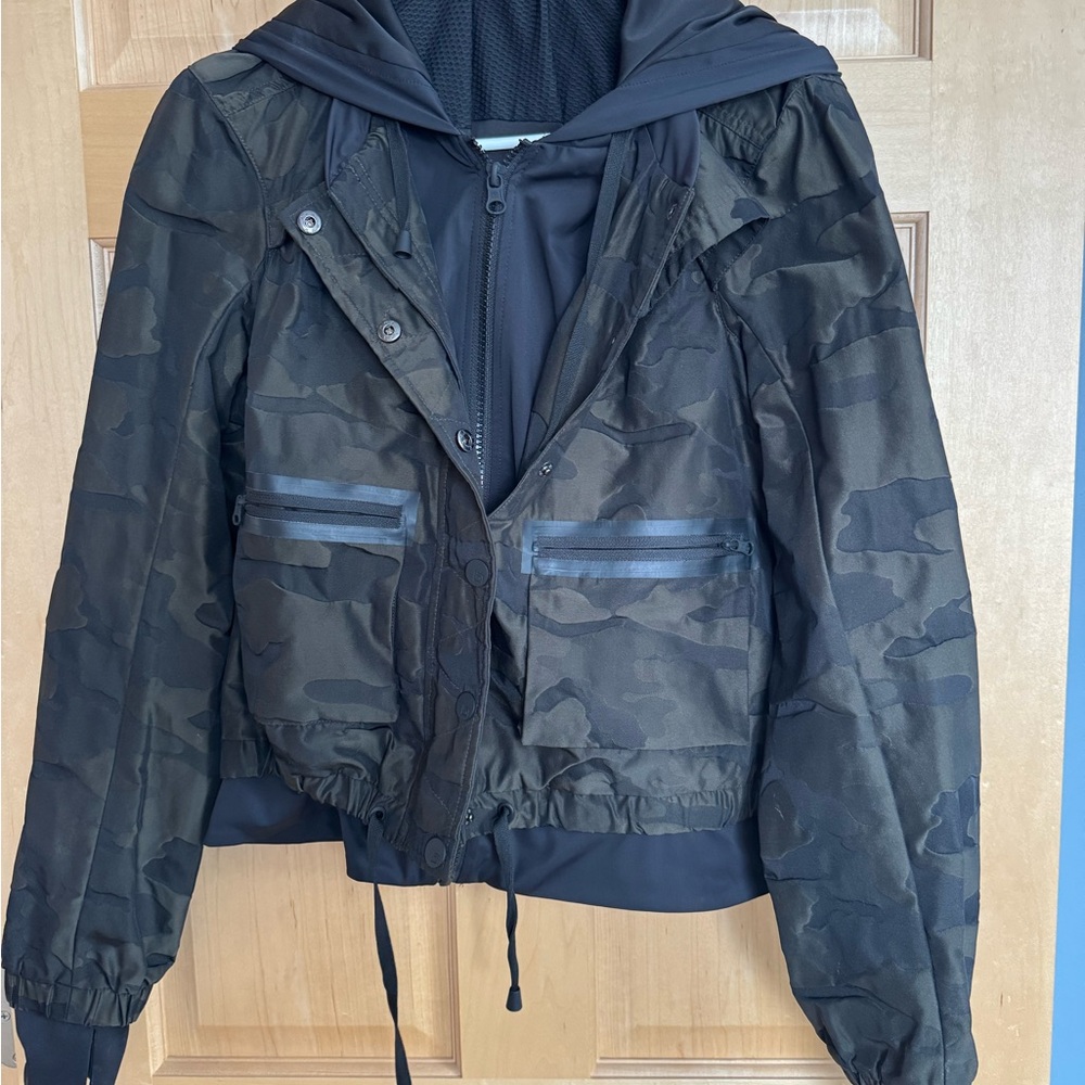Blank NYC Camouflage Jacket - Black and Brown